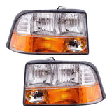 Headlight for 1998-2001 Jimmy with Fog Light Set 16526226 1998-2004 Sonoma 1221-0028LR - product image