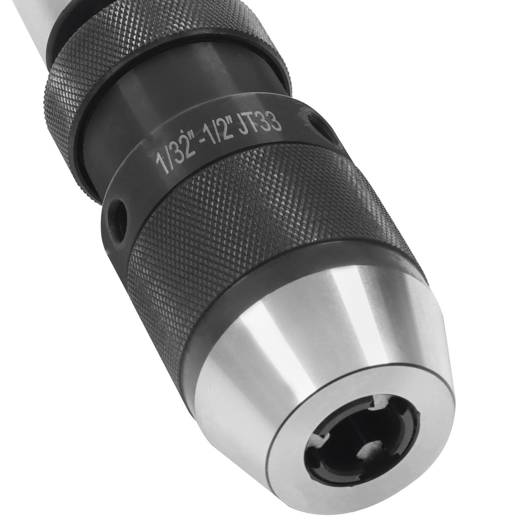 MT4 Shank Keyless Drill Chuck 1/32 to 1/2 Inch 3-Jaw for Milling and Drill Presses