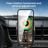 Car 66W Fast Wireless Car Charger Automatic Clamping Mount Air Vent Phone Holder – product image 4