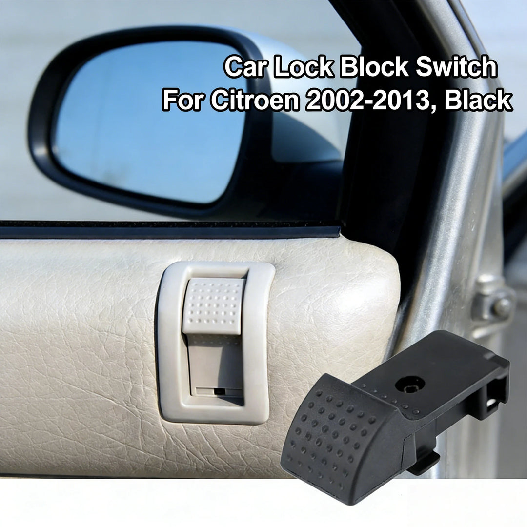 Car Lock Block Switch Replacement For Citroen Old Elysee 2002-2013 Black – product image