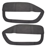 Door Panel Insert Cards Pair for 2005-2009 Ford Mustang Black