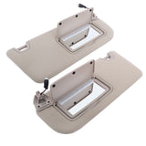 Beige Sun Visor Pair with Lighted Mirror for 2019-2024 Nissan Altima