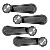 Fits Toyota Van Pickup 4 Pc Set Manual Window Crank Handles Chrome Knob Center ADS1535-4 - product image