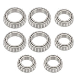 Galvanized Trailer Hub Kit 5 on 4.5 in for 3500 lb Axle 84 Spindle 4-Pack