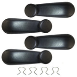 4 Piece Set of Black Manual Window Crank Handles for 1999-2020 Silverado/Sierra 1444-0016-4 - product image