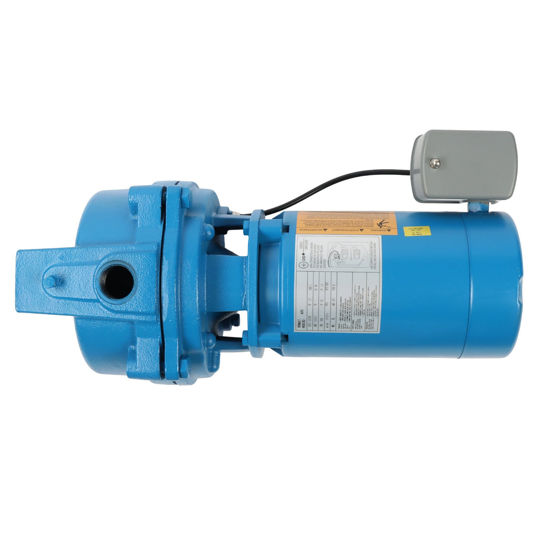 1/2 HP Shallow Well Jet Pump Cast Iron 115/230V 3450 RPM