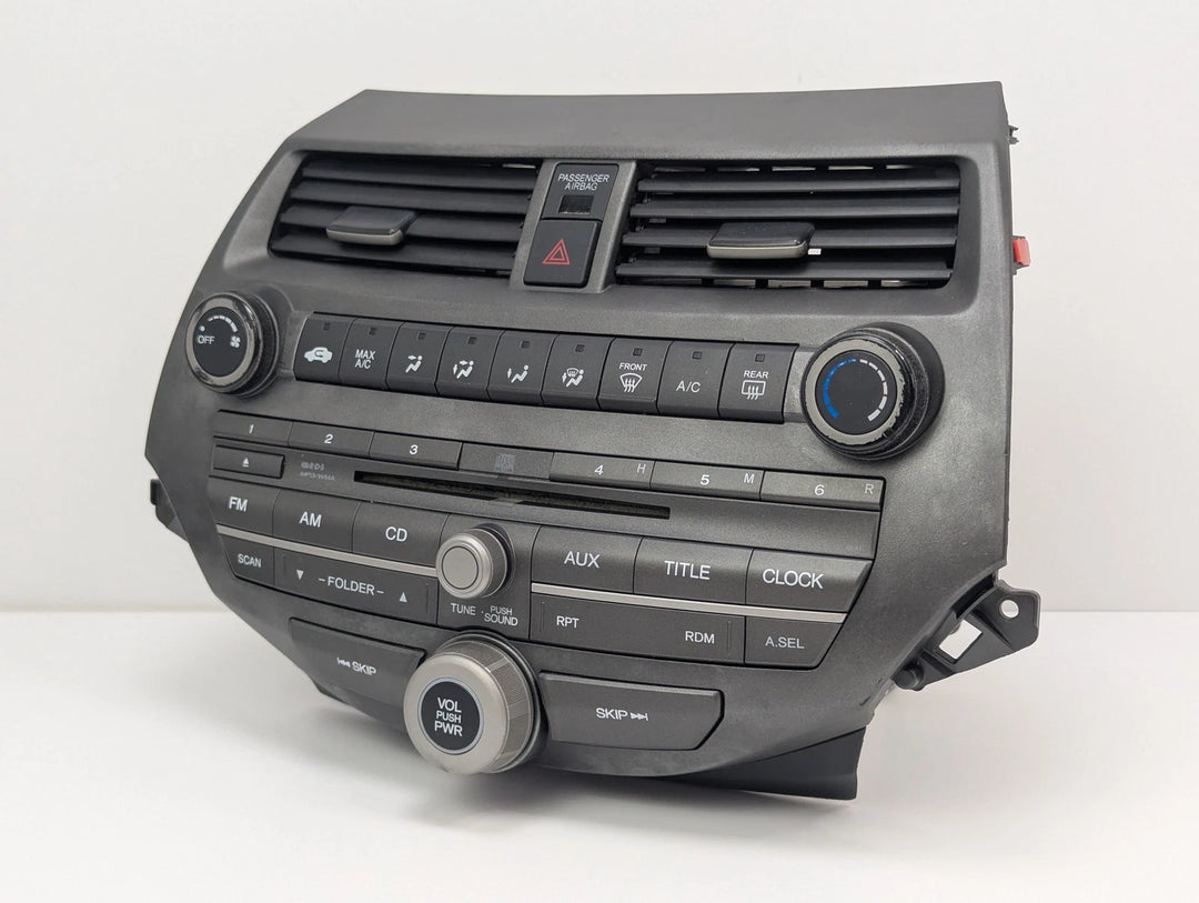 08-11 Honda Accord Radio Stereo CD Player AC Climate Control Air Vents OEM 39100-TA0-A02 - product image