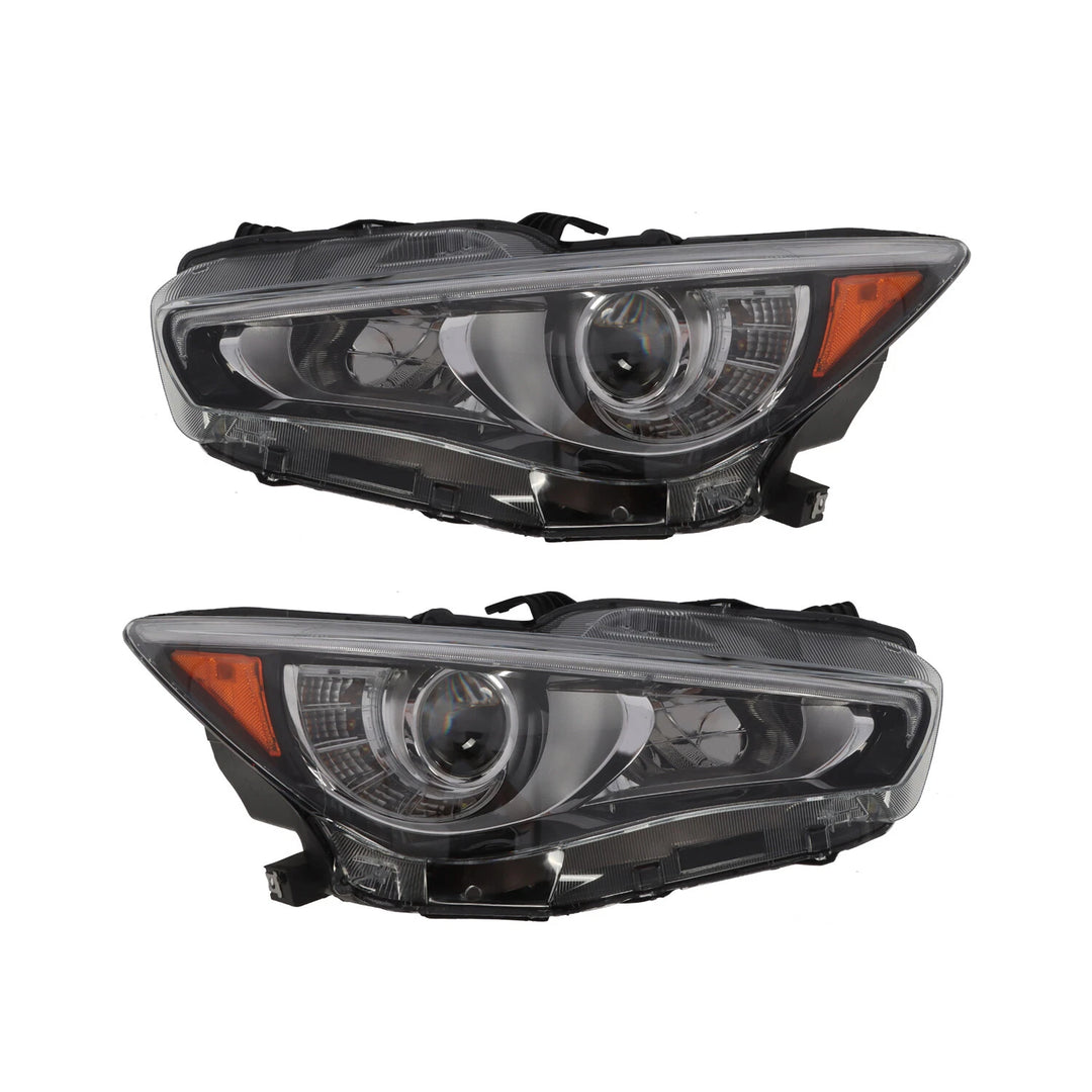 LED Projector Headlight Pair for 2014-2022 Infiniti Q50 Without AFS 260604HB0B