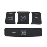 Window and Door Switch Button Cover Set 14 Piece for Mercedes-Benz C E GLK ML CLS