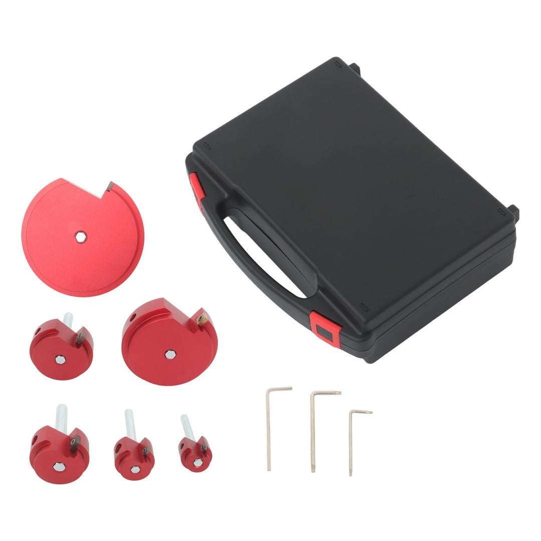 PVC Pipe Reamer Kit 6 Piece 0.75 to 4 Inch for 1/2 Inch Drills