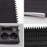 Black Car Storage Box Center Console Roller Blind Cover For BMW X5 X6 E71 07-14 – product image 4