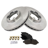 Front Ceramic Brake Pad and Rotor Kit for 2015-2019 Ford Transit-150, 250 and 350