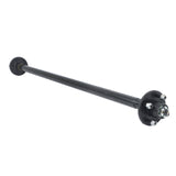 2000 lb Trailer Axle 4 on 4 in 47.5 in Hub Face with U-Bolt Kit