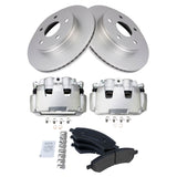 Front Semi-Metallic Brake Pad, Rotor & Caliper Kit for 2009-2018 Ram 1500