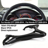 Interior Steering Wheel Trim Garnish Cover Black For Honda Fit City 2009-2014 – product image