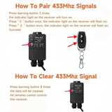 12V Remote Control Switch. IP67 Waterproof 30A Relay Wireless (DC 8-80V) DC8-80V - product image 5