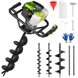 WORKPRO 62cc Gas Post Hole Digger with 4, 6 and 8 Inch Bits 158030