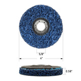 4 inch Poly Strip Disc Wheel for Angle Grinder Paint and Rust Removal 10 Pack
