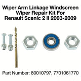 Wiper Arm Linkage Windscreen Wiper Repair Kit For Renault Scenic 2 II 2003-2009 – product image