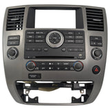 08-12 Nissan Armada Pathfinder Radio 6 CD Climate AC Heater Control Panel Bezel OEM 259159GA0D - product image
