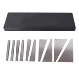 10 Piece Precision Angle Gauge Block Set 1 to 30 Degree Hardened Steel