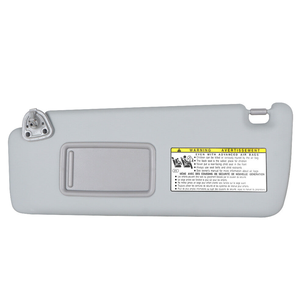 Left Driver Side Sun Visor Gray for 2004-2007 Toyota Highlander 74320-48260-B0