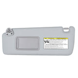 Left Driver Side Sun Visor Gray for 2004-2007 Toyota Highlander 74320-48260-B0
