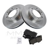 Front Ceramic Brake Pad & Rotor Kit for 2005-2023 Toyota Tacoma, 4Runner & FJ Cruiser