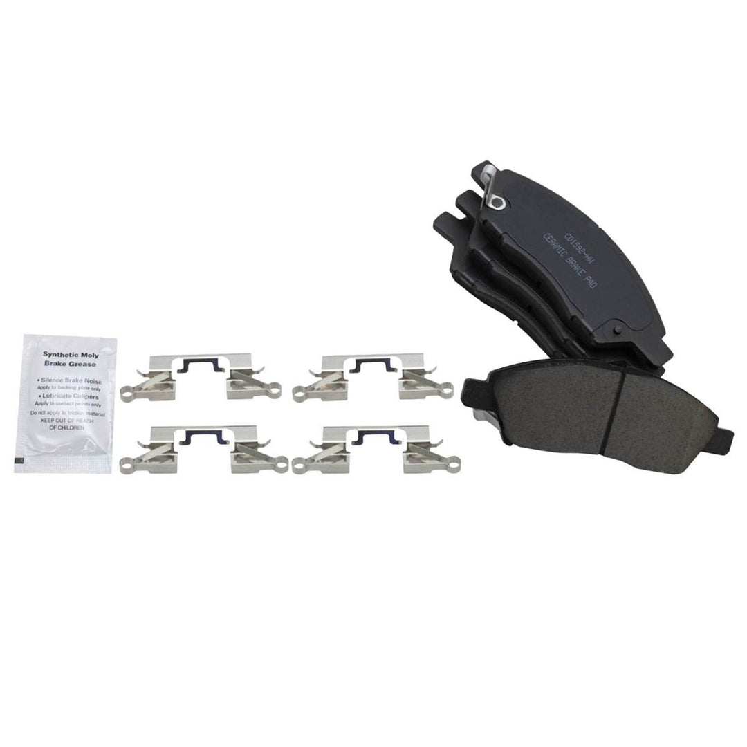 Front Ceramic Brake Pad and Rotor Kit for 2012-2019 Nissan Versa and Versa Note