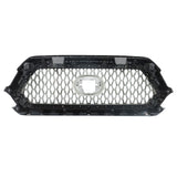 Front Upper Grille Chrome and Gray for 2016-2021 Toyota Tacoma