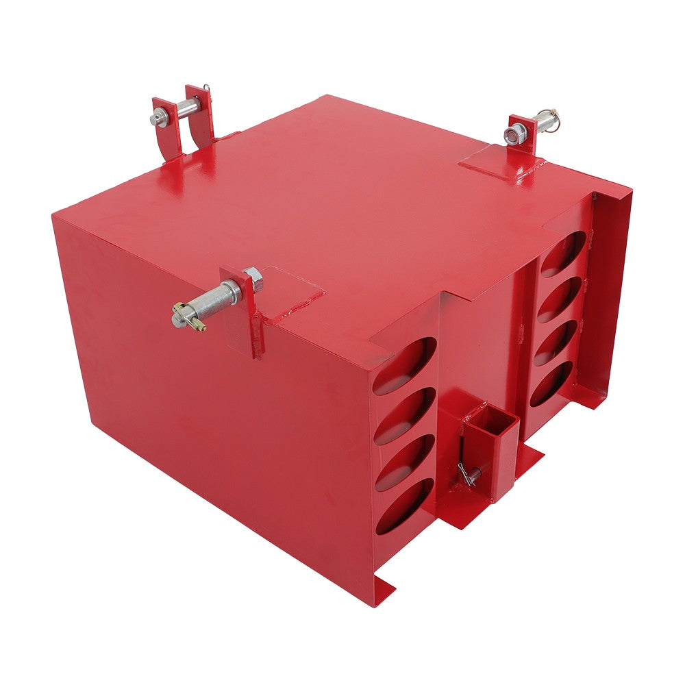 3-Point Category 1 Ballast Box with 2 Inch Receiver 800 Lbs for Tractors