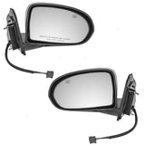 Power Mirror For 2007-2017 Compass Heated Manual Fold Set 5115046AM CH1321262 2332-2052LR - product image