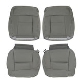 Gray Leather Front Seat Cover Set for 2004-2008 Ford F-150 Lariat FRSD0304DBTL