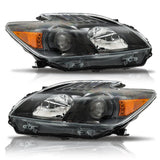 Left and Right Halogen Headlight Set for 2012-2015 Toyota Prius Black