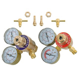 Oxygen and Acetylene Welding Regulator Set Dual Gauge CGA540 CGA200