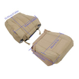Driver Bottom and Top Leather Seat Cover for 2007-2014 Ford Expedition Camel Tan