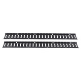 4 ft E-Track Tie-Down Rail Kit Black Carbon Steel 2-Pack