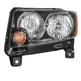Headlight For 2013-2017 Compass with Black Trim without Projector Left 68171215AC 2221-0218L - product image