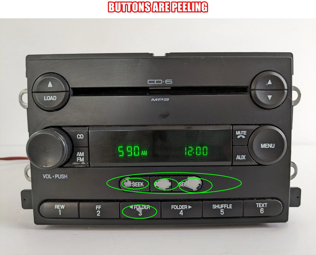 04-10 Ford F-150 Mustang Expedition Explorer CD AM FM Radio Head Unit * 6L3T-18C815-FE OEM - product image