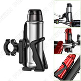 Motorcycle Scooter Bike Drink Cup Holder Water Bottle Mount Stand Aluminum Black – product image