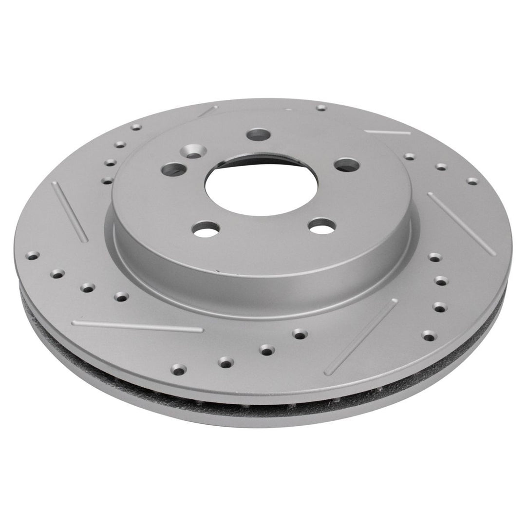 Front and Rear Ceramic Brake Pad and Drilled Rotor Kit for 1998-2005 Mercedes-Benz ML320, ML350 and ML430