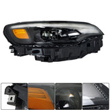 Right LED Headlight Black for 2019-2021 Jeep Cherokee 68275944AI