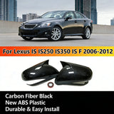 Carbon Fiber Look Rearview Mirror Cover Cap For 2006-12 Lexus IS IS250 IS350 ISF – product image
