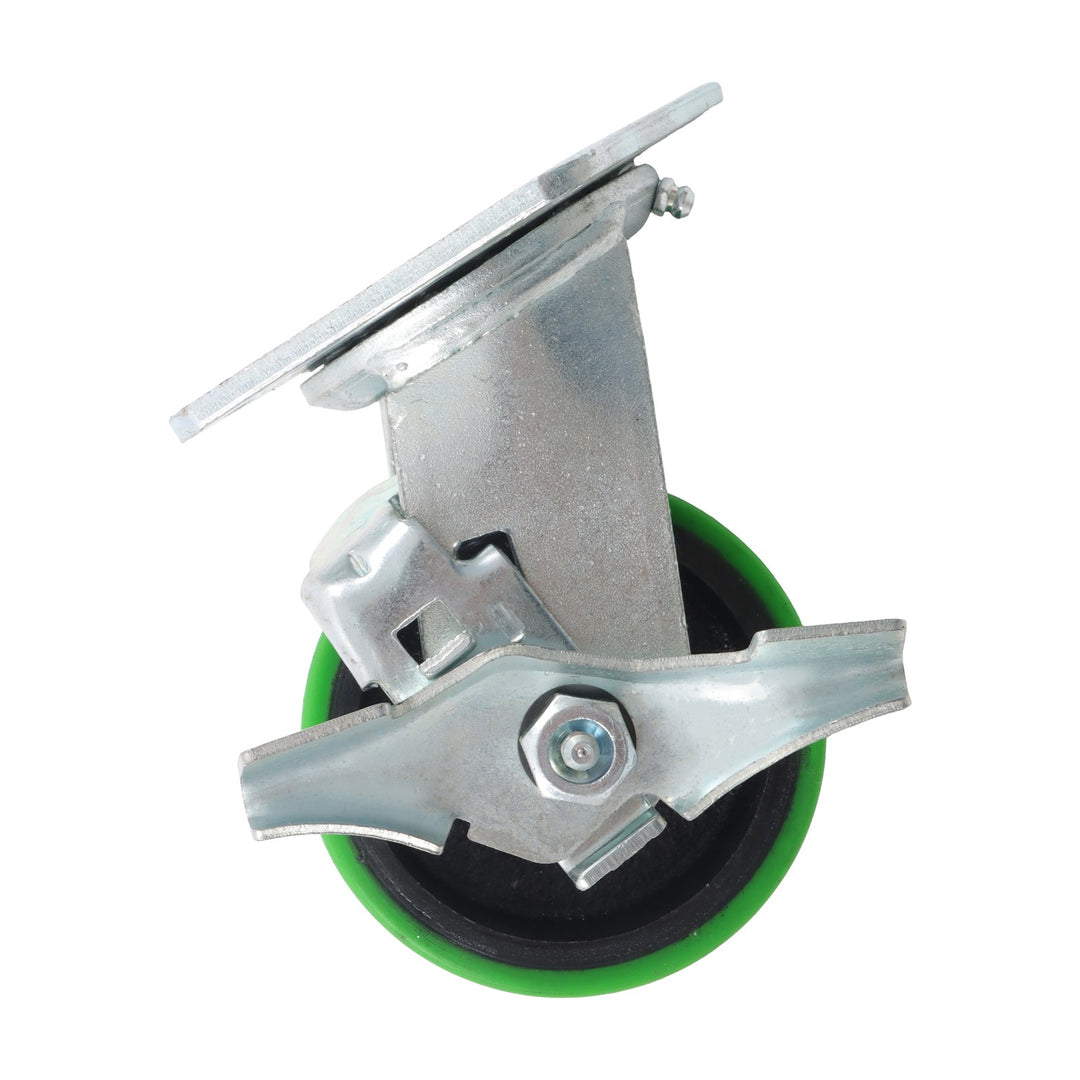 Polyurethane Swivel Caster with Brake 4 x 2 Inch 800 lb