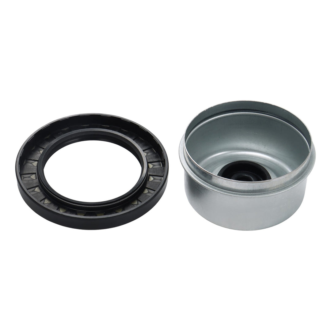 4 Inch Drop 42 Inch Weld-On Spindle Pair with Hubs for 7000 Lb Trailer Axle