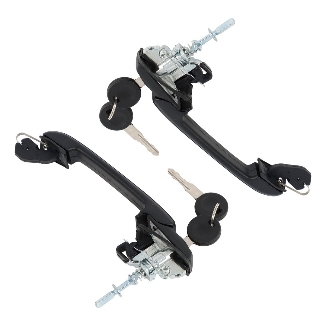Front Left and Right Outside Door Handle Pair with Keys for 1993-1999 Volkswagen Jetta Golf Cabrio 1H0837207B