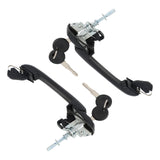 Front Left and Right Outside Door Handle Pair with Keys for 1993-1999 Volkswagen Jetta Golf Cabrio 1H0837207B
