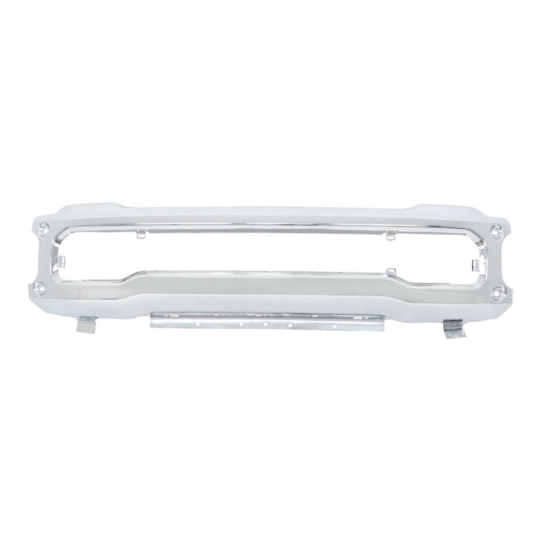 Chrome Split Front Bumper with Sensor Holes for 2023-2024 Ford F-250 F-350 Super Duty