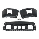 Black Steel Split Front Bumper without Sensor Holes for 2014-2015 GMC Sierra 1500 GM1002848