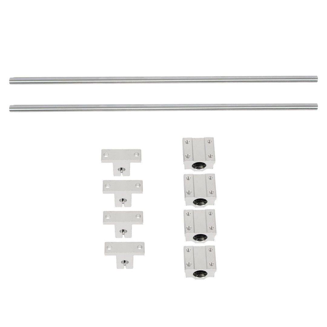 8mm x 350mm Linear Rail Shaft Kit with SCS8UU Bearings and SK8 Supports